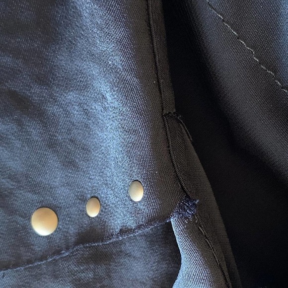 BCBGMAXAZRIA Leah Studded Tiered Party Dress in Navy - Picture 9 of 9